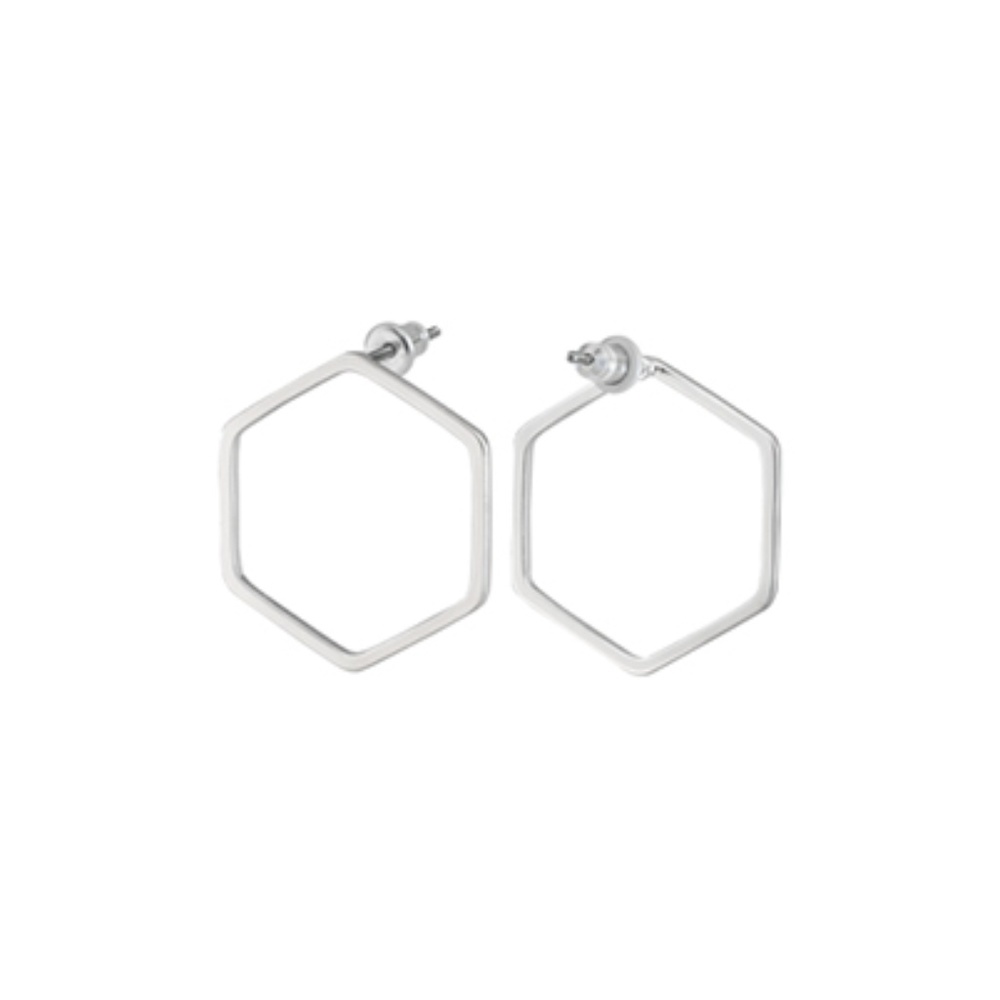 GEO-HEX EARRINGS - Picture 2 of 2
